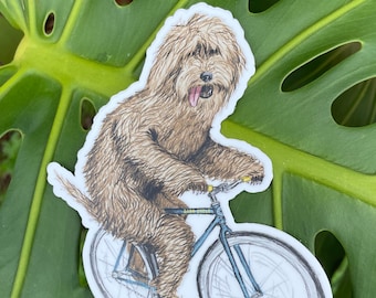 Golden Doodle Sticker - Golden Doodle Vinyl Sticker For Laptops, Cars, Water Bottles - High-Quality, Durable- Gifts For Golden Doodle Lovers