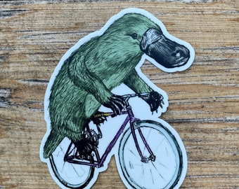 Platypus Sticker - Platypus Vinyl Sticker For Laptops, Cars, Water Bottles - High-Quality, Durable Stickers - Gifts For Platypus Lovers