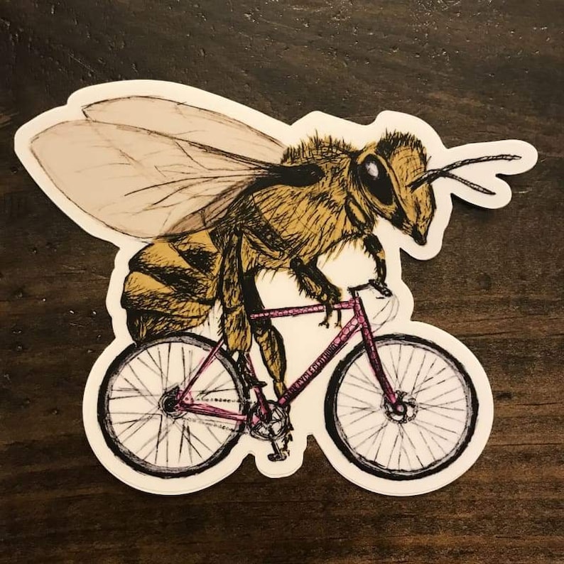 Bee Sticker Bee Vinyl Sticker For Laptops, Cars, Water Bottles High-Quality, Durable Gifts For Bee Lovers image 1