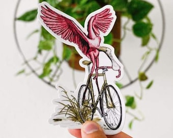 Skedstjärna på cykelklistermärke: Slitstark vinyldekal