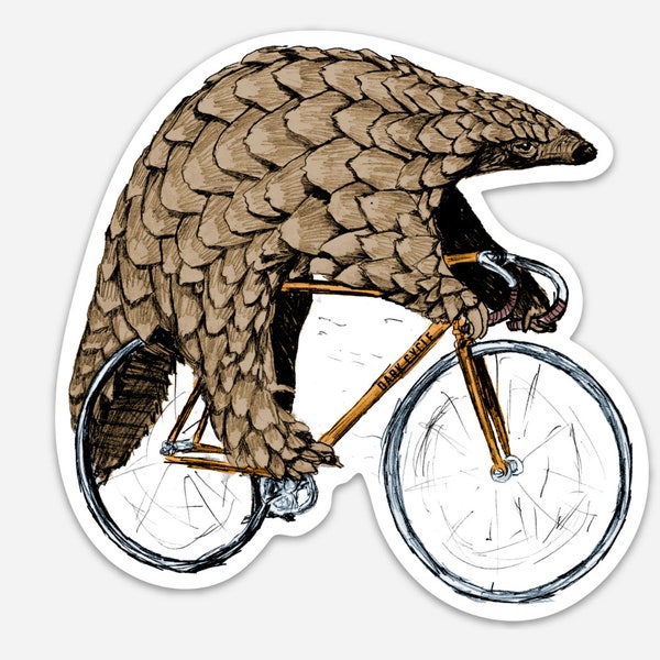 Pangolin Sticker - Pangolin Vinyl Sticker For Laptops, Cars, Water Bottles - High-Quality, Durable Stickers - Gift For Pangolin Lovers