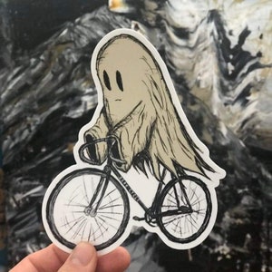 Ghost Sticker - Ghost Vinyl Sticker For Laptops, Cars, Water Bottles - High-Quality, Durable Stickers - Gifts For Ghost Lovers
