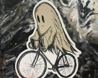 Adesivo fantasma - Adesivo in vinile fantasma per laptop, auto, bottiglie d&#39;acqua - adesivi durevoli di alta qualità - Regali per gli amanti dei fantasmi