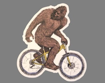 Sasquatch Sticker - Sasquatch Vinyl Sticker For Laptops, Cars, Water Bottles - High-Quality, Durable- Gifts For Sasquatch Lovers