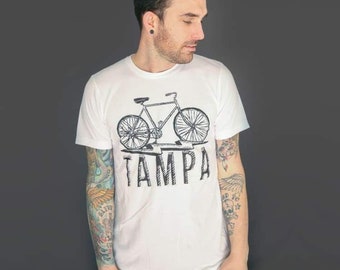 Tampa Shirt For Men - Florida Gift - Hipster Tampa Shirt - Tampa Bay -Tampa Bay Buccaneers -Tampa Bay Lightning | Dark Cycle Clothing