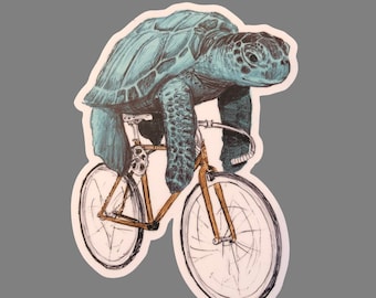 Sea Turtle Sticker - Sea Turtle Vinyl Sticker For Laptops, Cars, Water Bottles - High-Quality, Durable Stickers - Gifts For Animal Lovers