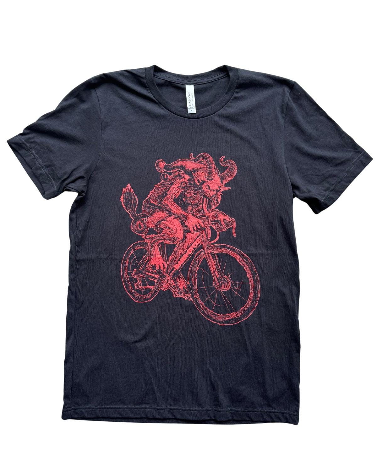Krampus on Bike Unisex T-shirt