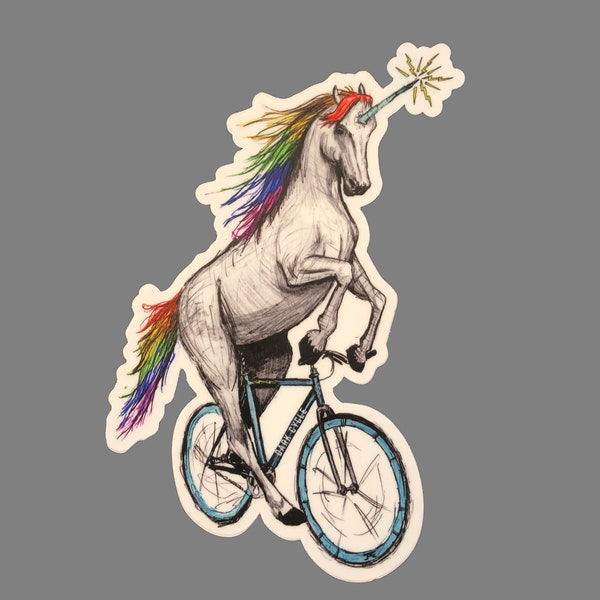 Unicorn Sticker - Unicorn Vinyl Vinyl Sticker For Laptops, Cars, Water Bottles - High-Quality, Durable Stickers - Gifts For Unicorn Lovers