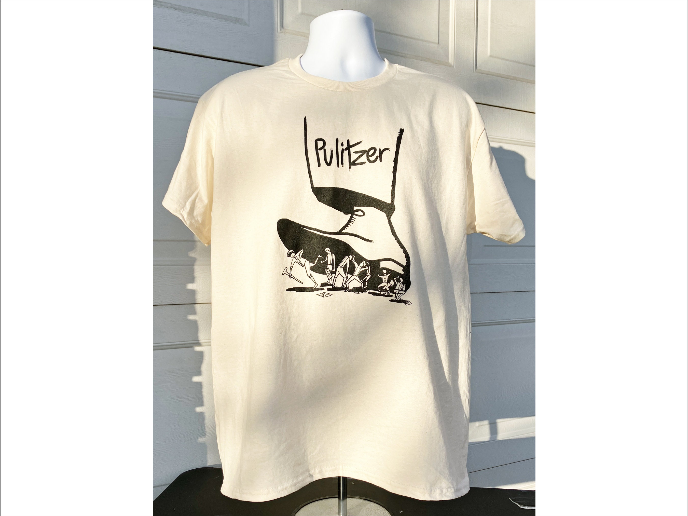 NEWSIES Pulitzer Political Cartoon T-shirt Jack Kelly Christian Bale