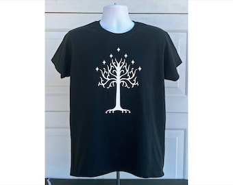 White Tree of Gondor T-Shirt the lord of the rings the hobbit screen printed