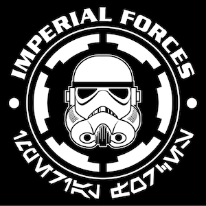 Star Wars STORMTROOPER Imperial Cog T-Shirt screen printed helmet the mandalorian kenobi