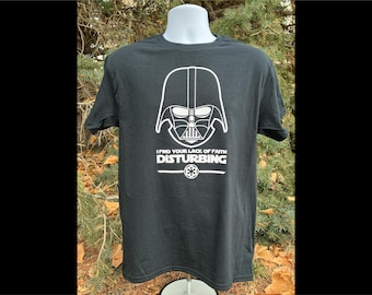 Star Wars Darth Vader Lack of Faith Disturbing T-Shirt last jedi helmet solo force awakens rise of skywalker Andor