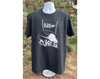 NEWSIES Pulitzer Political Cartoon T-Shirt Jack Kelly Christian Bale Theater Drama Play Theatre