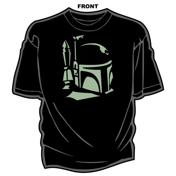 Star Wars BOBA FETT Helmet T-shirt Screen Printed All Sizes the