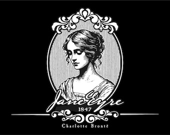 Jane Eyre Charlotte Bronte Hooded Sweatshirt Bronte Sisters Victorian Georgian English Classic Literature