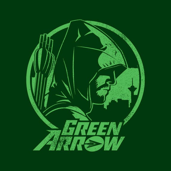 GREEN ARROW Tv Show T-shirt Screen Printed Unisex Ladies - Etsy Hong Kong