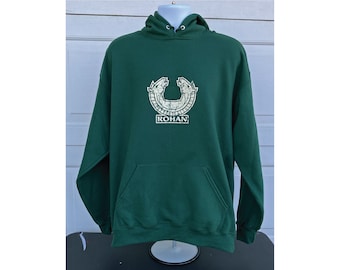 Rohan Double Horse Head hooded sweatshirt the Lord of the Rings the hobbit screen printed War of the Rohirrim Riders of Rohan