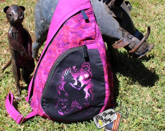 Crossbody Sling Backpack Disney inspired Ursula villain Mermaid Ready to Ship