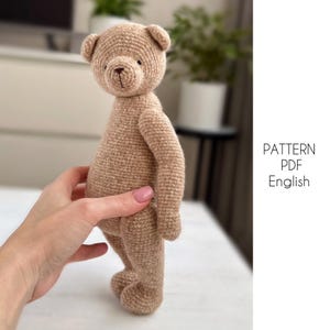 New Teddy Bear crochet pattern, amigurumi bear, crochet bear, PDF English pattern