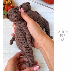 Teddy Bear crochet pattern, Crochet bear pattern, PDF English pattern