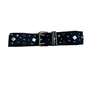 vintage Buckle belt studded adjustable hole western