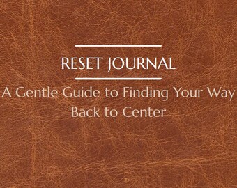 Reset Journal Bundle: Printable PDF & Editable Canva Template for Mental Health and Wellness