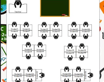 Pacchetto di modelli per l'organizzazione e l'allestimento dell'aula / Forniture per insegnanti e strumenti di pianificazione