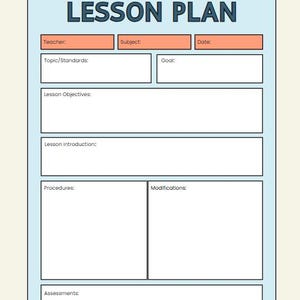 Editable Lesson Plan Pack | Monday-friday Templates & Sub Plan | Fully ...