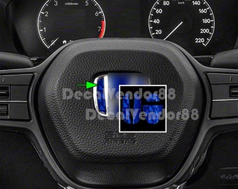 H Steering Wheel Carbon Fiber Squadron Vinyl Insert Set. 2006+ Models.