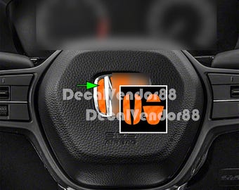 H Steering Wheel Carbon Fiber Vinyl Insert Set. 2006+ Models.