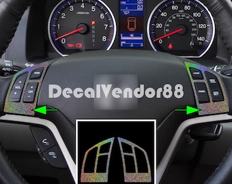 H Steering Wheel Glitter Vinyl Trim Set. 2007-2011 C.R.V. Models.