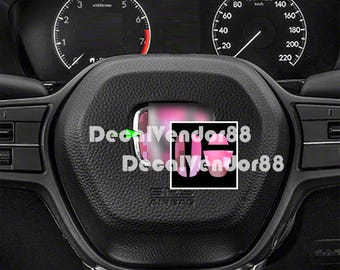 H Steering Wheel Brushed Aluminum Metallic Vinyl Insert Set. 2006+ Models.