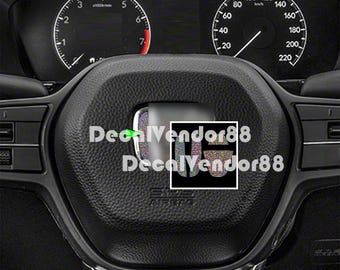 H Steering Wheel Glitter Vinyl Insert Set. 2006+ Models.