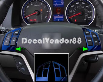 H Steering Wheel Metallic Chrome Vinyl Trim Set. 2007-2011 Models.