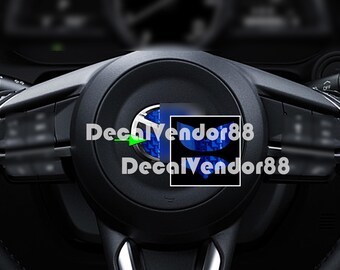 M Steering Wheel Carbon Fiber Squadron Vinyl Insert Set. 2012-2026 Models.