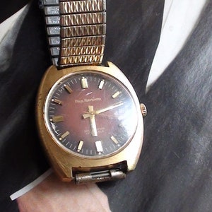 Retro Paul Raynard MEN Wrist Watch Swiss Selfwinding 17 jewels 10K Gold Filled Working Genuine Vintage Automatic Working