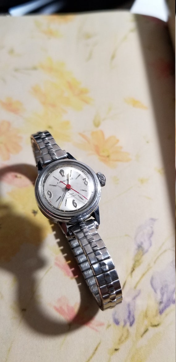 Caravelle Mechanical Wind Up Vintage Pocket Watch Gem