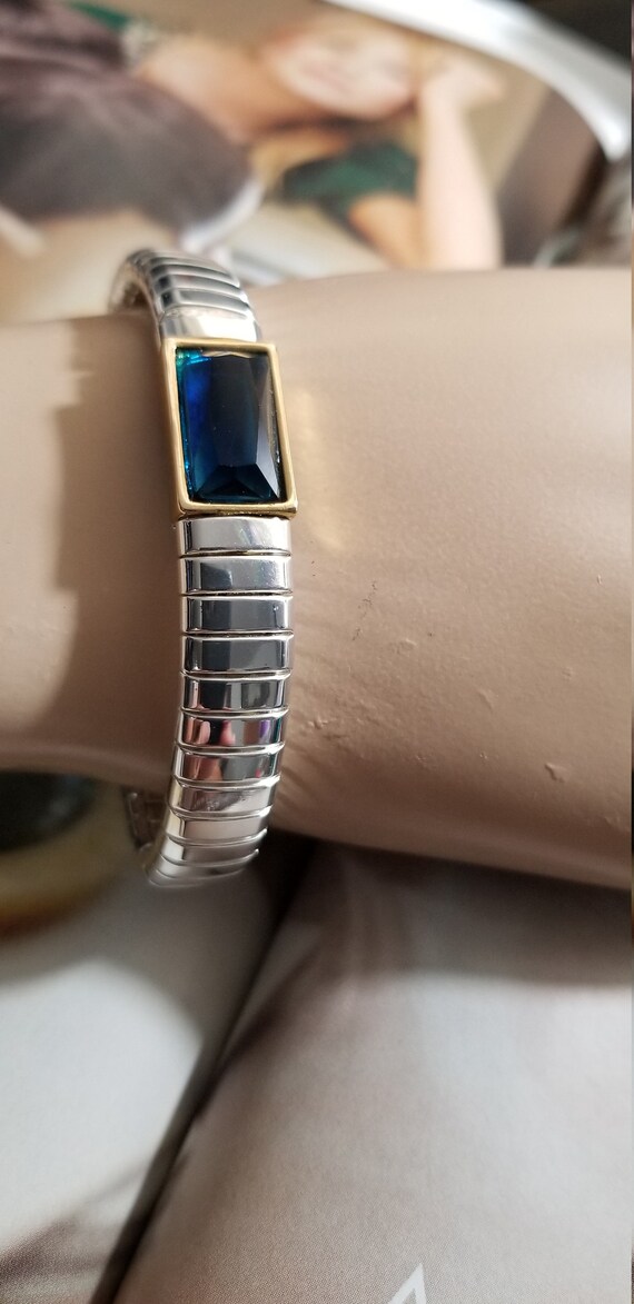 Wonderful September Blue Sapphire Glass Emerald R… - image 2