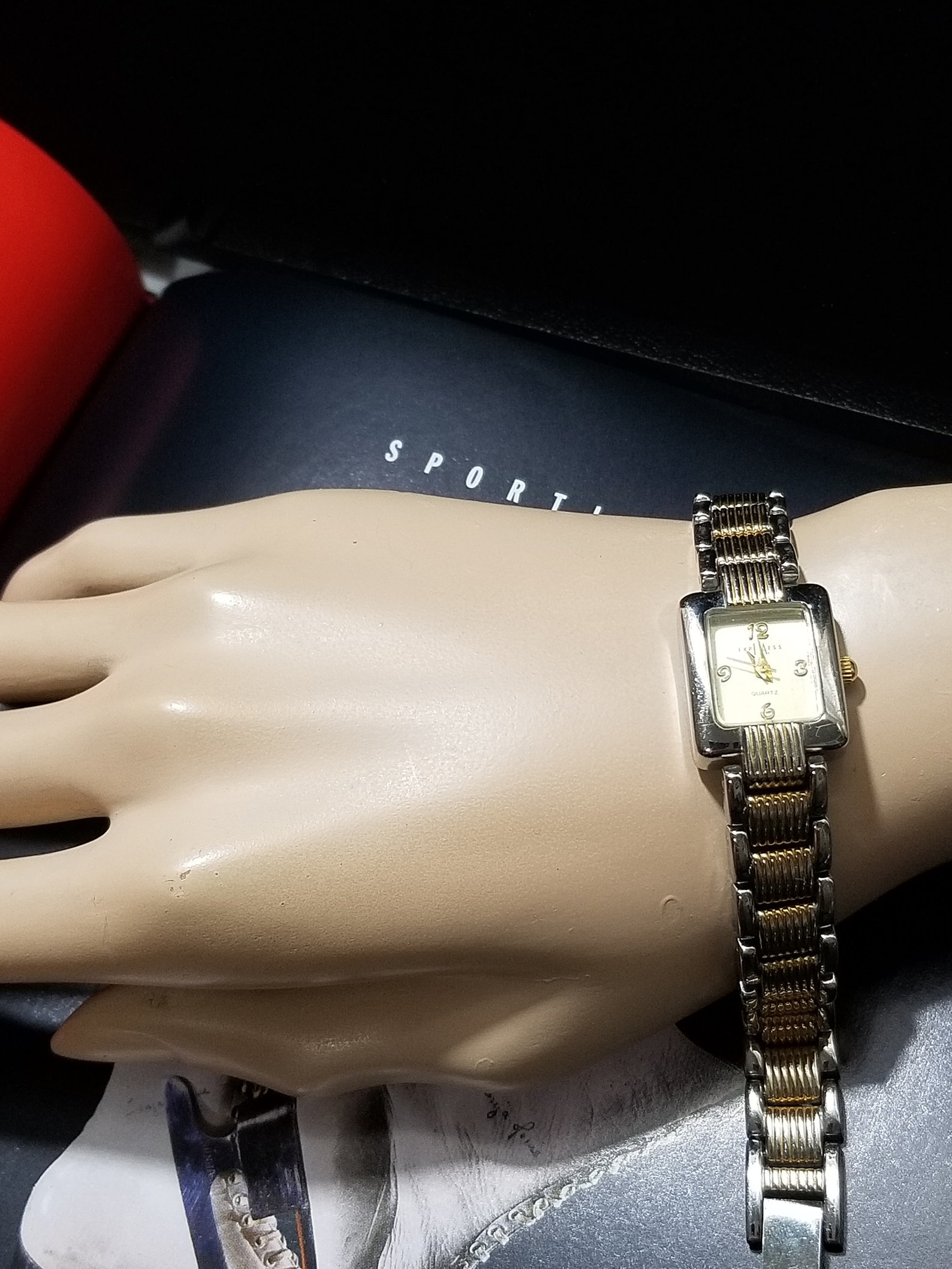 Two Tone Women Wrist Vintage LA Express Quartz Watch Bracelet | Etsy