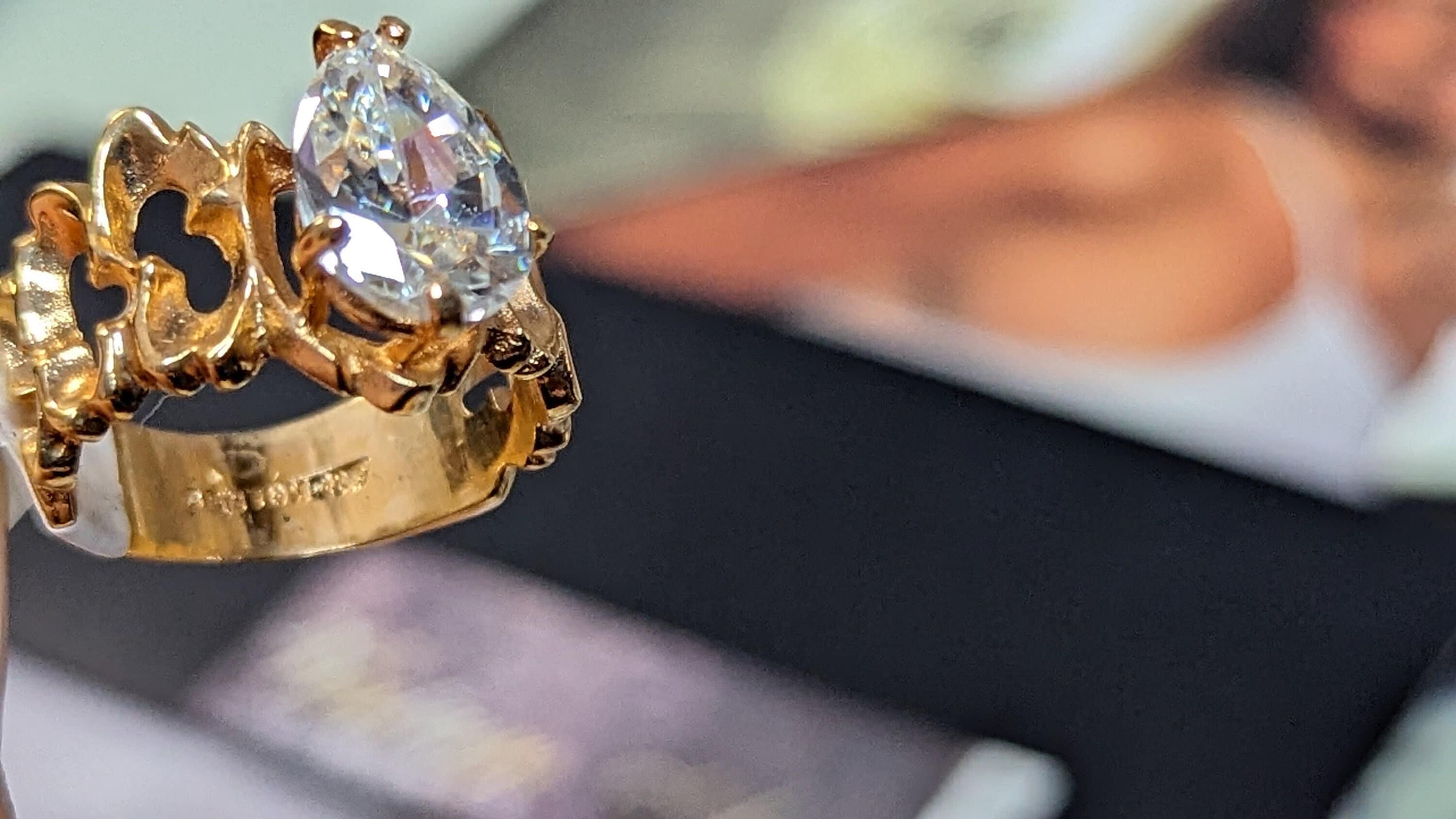 Gold Brutalist Rings for Women