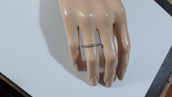 1980s Ring Stackable Size 6 Micro High Quality  S… - image 1