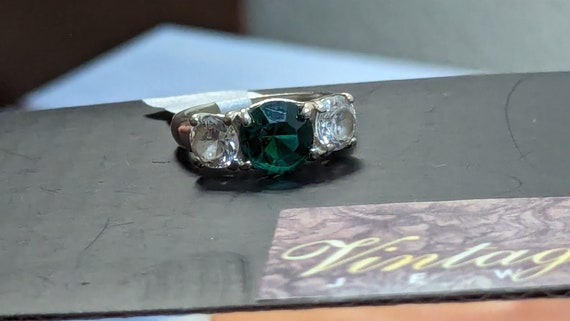 Promise ring Amazing Emerald Cz 1 Ct  Green   Rin… - image 2