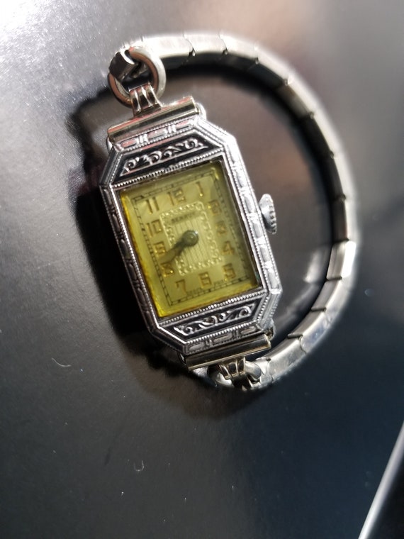 Antique Benrus 6 Jewels Lady's Watch Interesting … - image 1