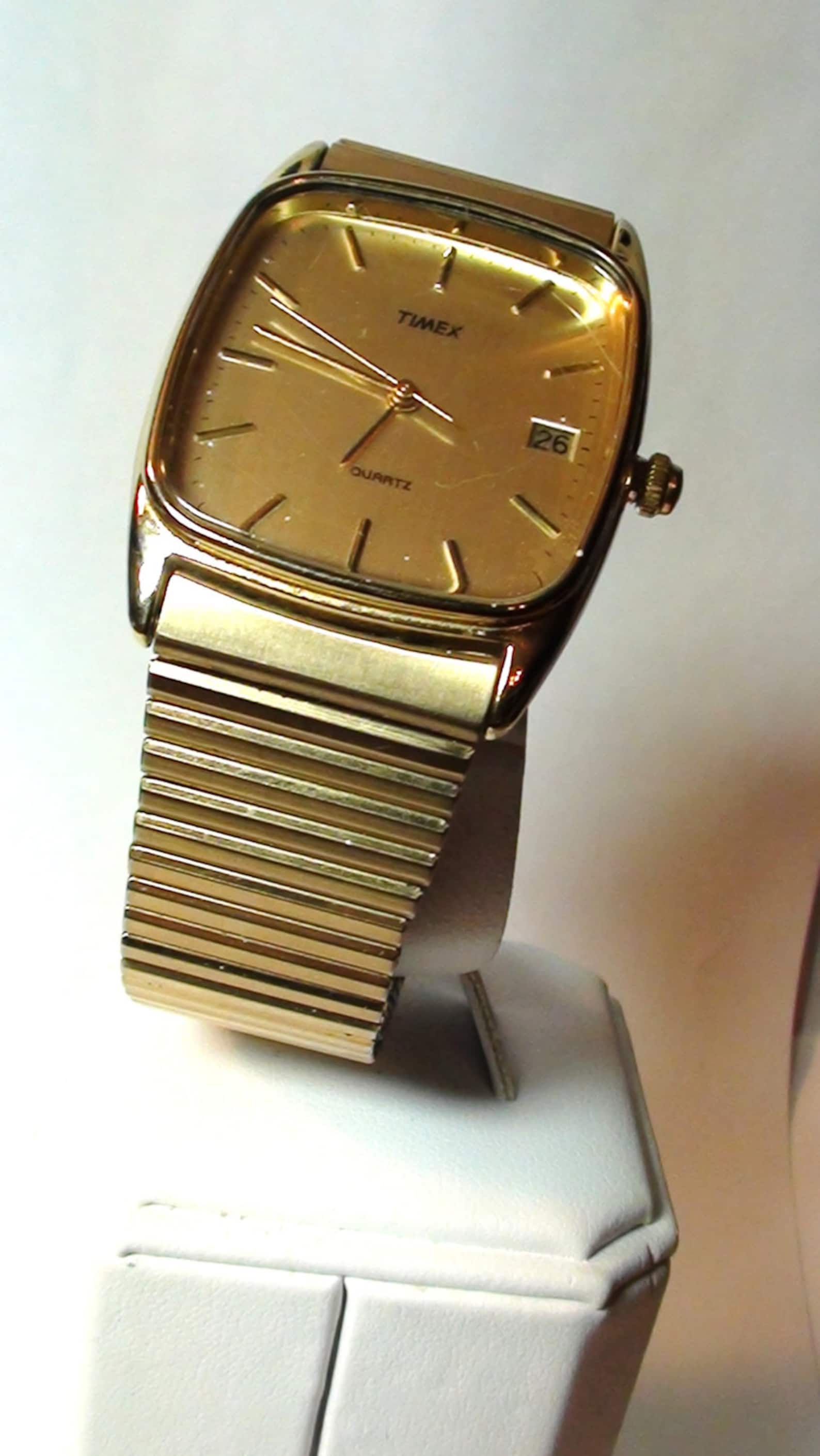 Timex Watch Vintage Quartz LA Cell from the 1970s Mens Wrist Etsy