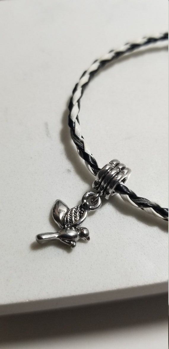 Wonderful Love Bird Charm Beads Bracelet Silver S… - image 8