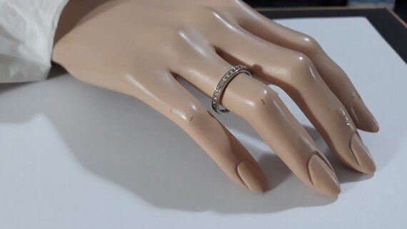 1980s Ring Stackable Size 6 Micro High Quality  S… - image 8