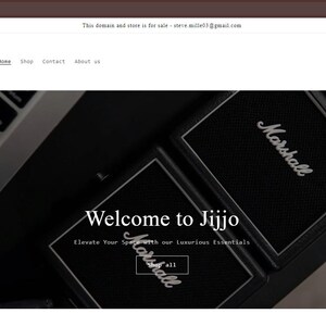 amazing brandable 5 letter domain with a ready to go website - jijjo.com