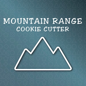 Mountain Range 3D Cookie Cutter