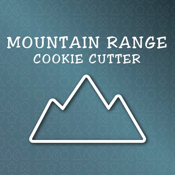 Mountain Range 3D Cookie Cutter