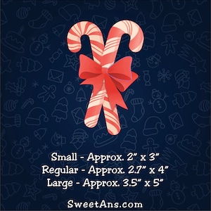 Double Candy Canes Christmas 3D Cookie Cutter